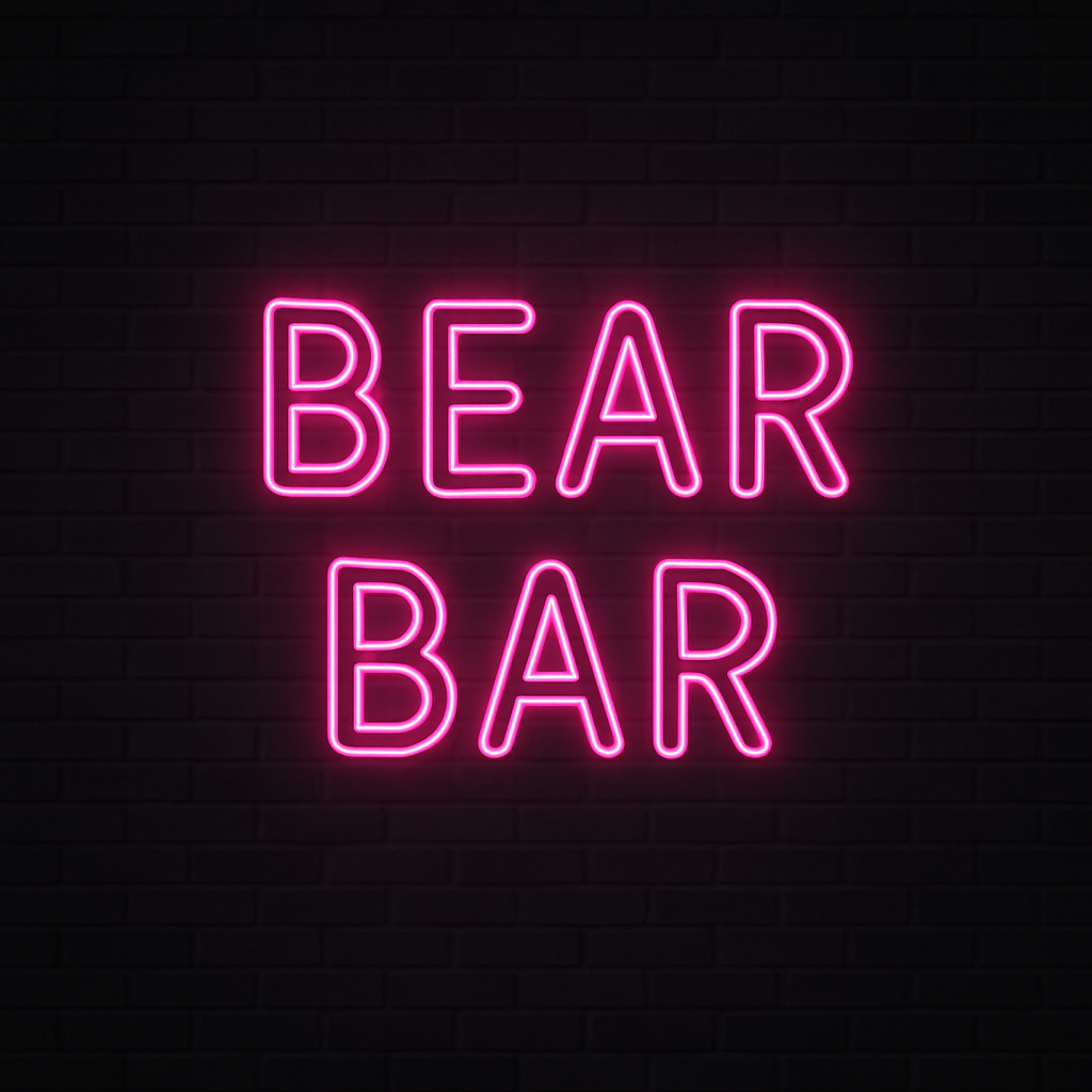 Bear Bar Neon Light Sign
