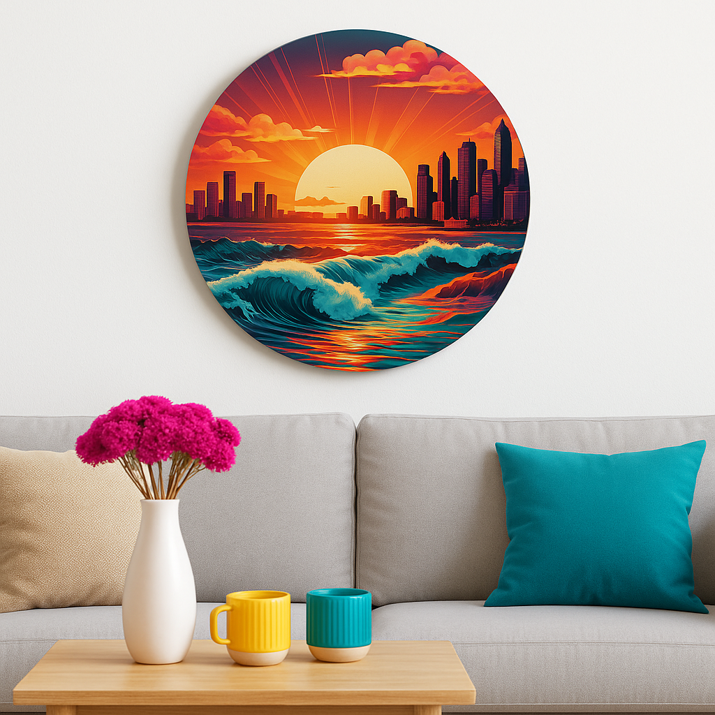 City Lights Sunset Wall Plate