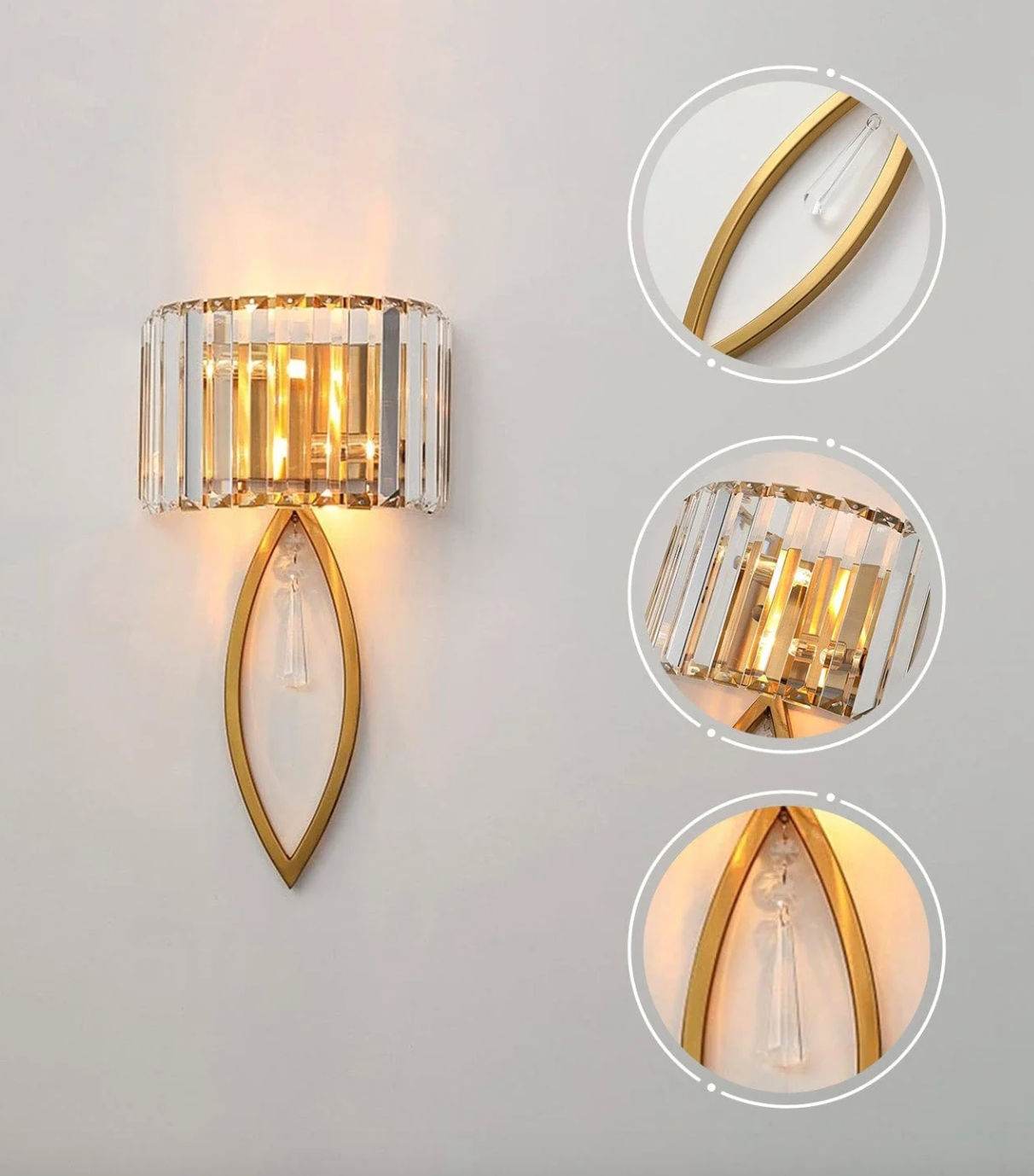 Crystal Bloom Wall Light