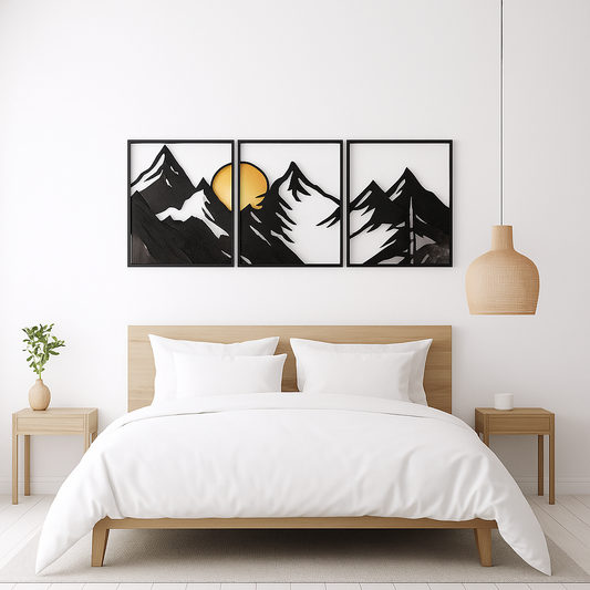Dusk Glow Sunset Wood Wall Decor
