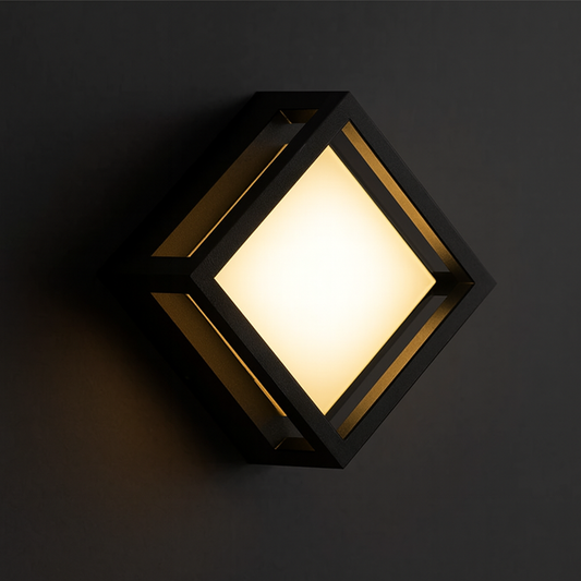 Glexy Lights 12W Square LED Waterproof Outdoor Wall Light