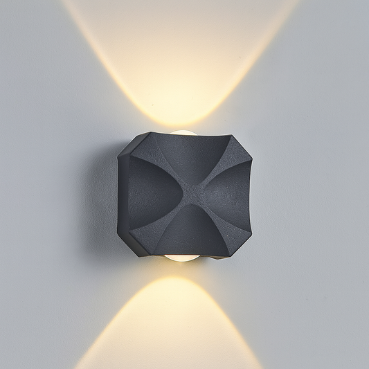 Glexy Lights 2W Square LED Waterproof Outdoor Wall Light
