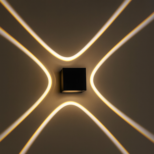 Glexy Lights 4W Square LED Waterproof Outdoor Wall Light