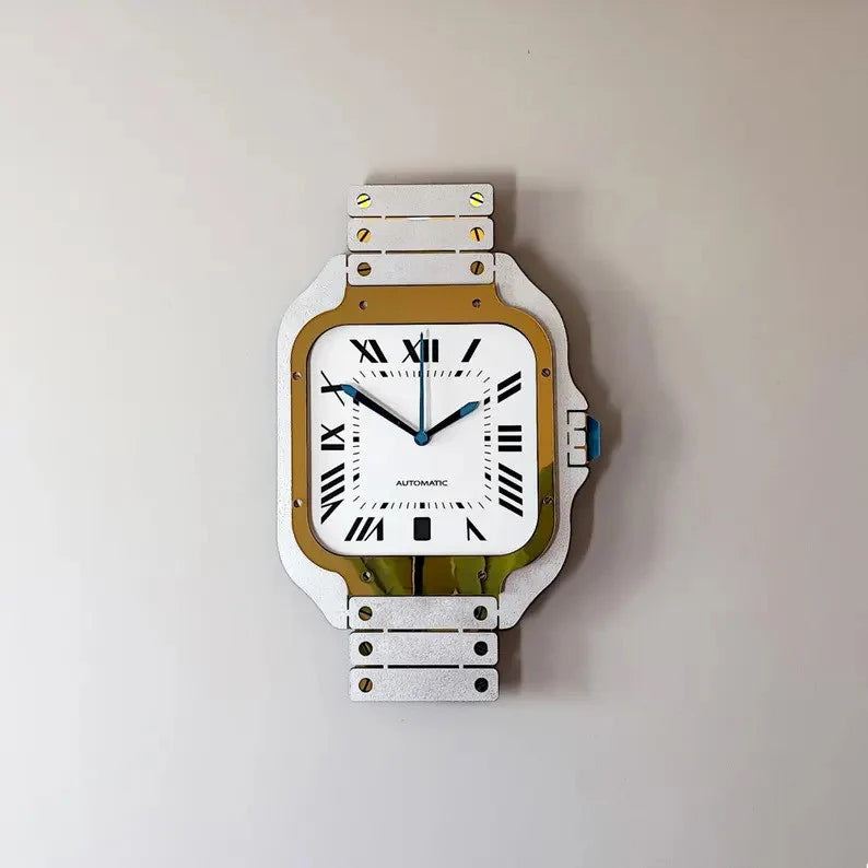 Iconic Timepiece Wristwatch-Inspired Wall Clock