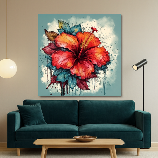 Nature's Harmony Serene Flower Paintings