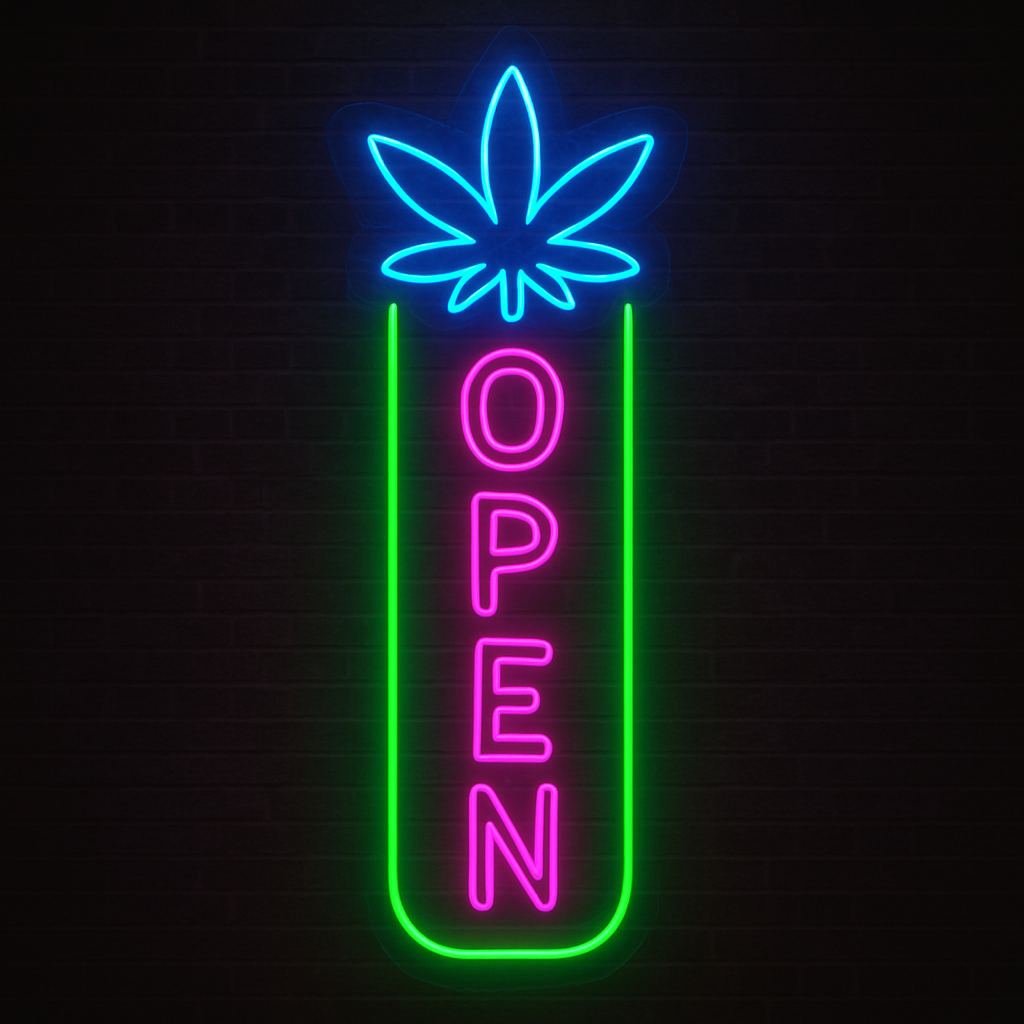 Open Neon Light Sign