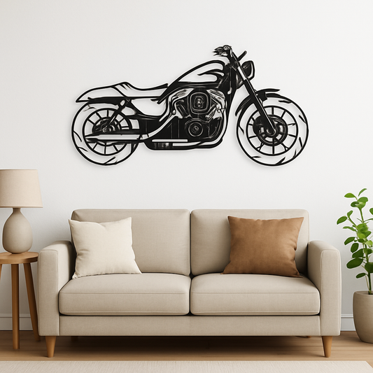 Ride in Style Motorbike Wood Wall Decor