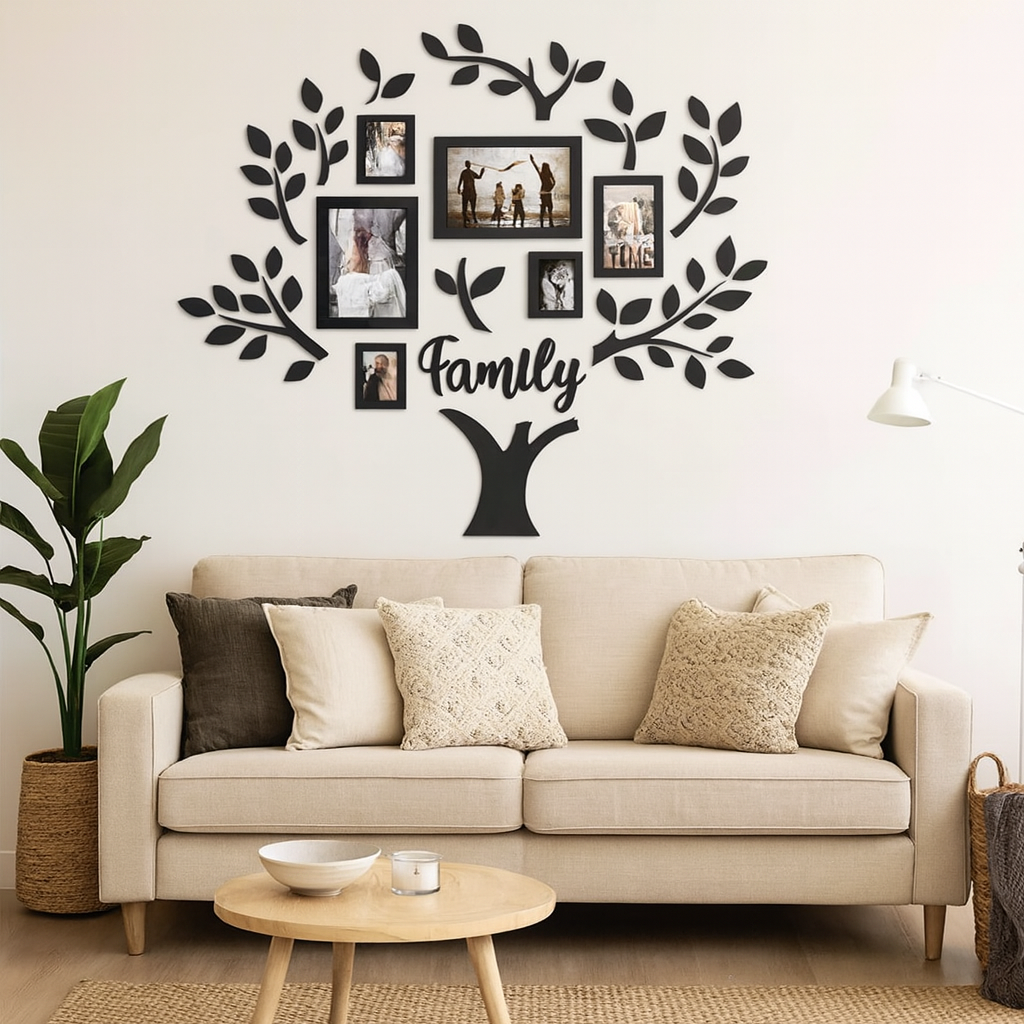 Roots of Love Family Tree Wood Wall Decor