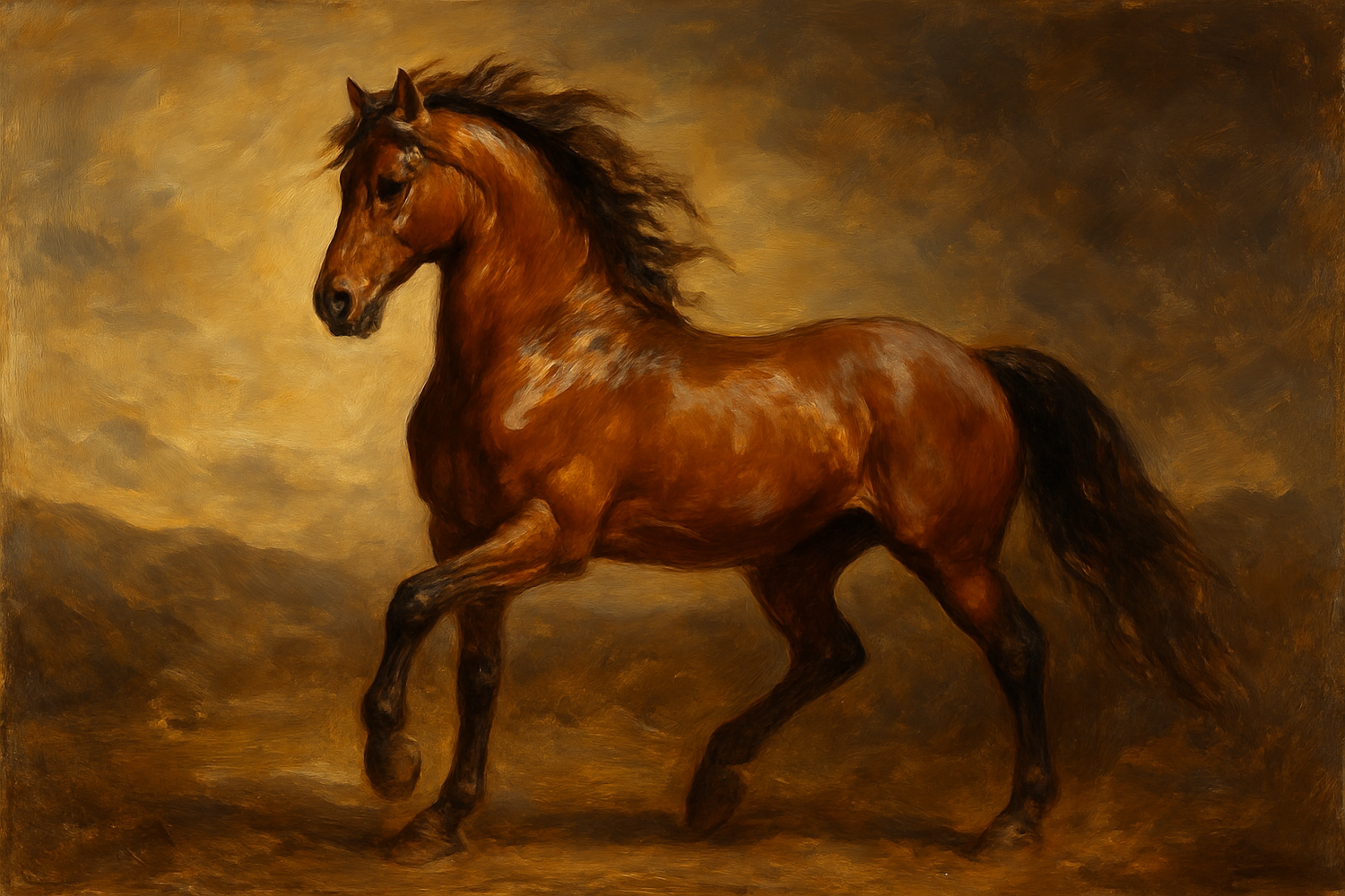 Horse Wall Art Painting