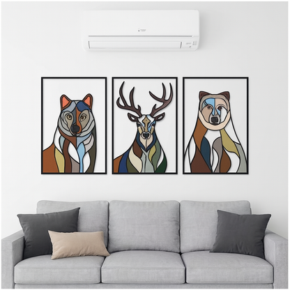 Animals Modern Design Wood Wall Decor