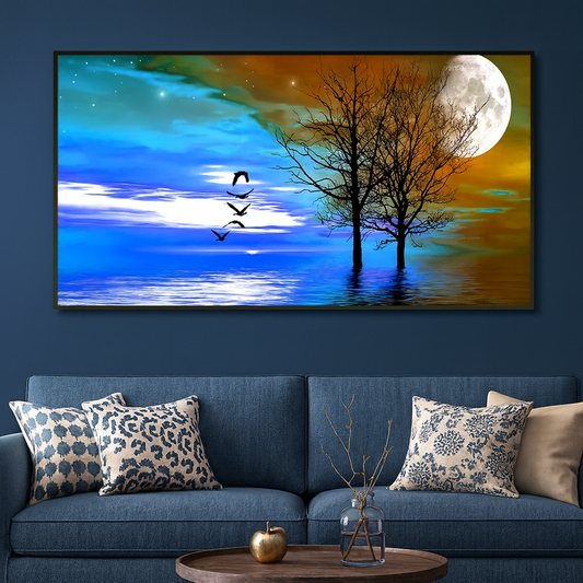 Colorful Nature Scenery Canvas Painting