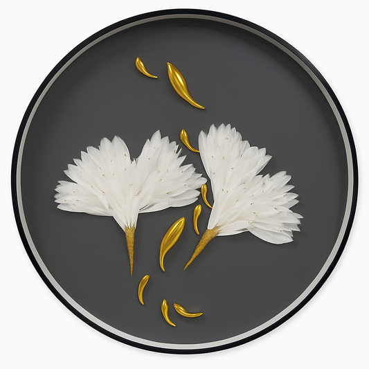 Lorell White Flower I Framed Abstract Art