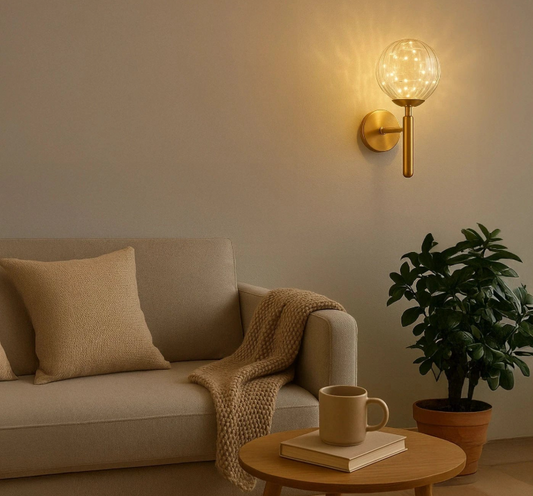 Fairy Glass Ball Wall Light