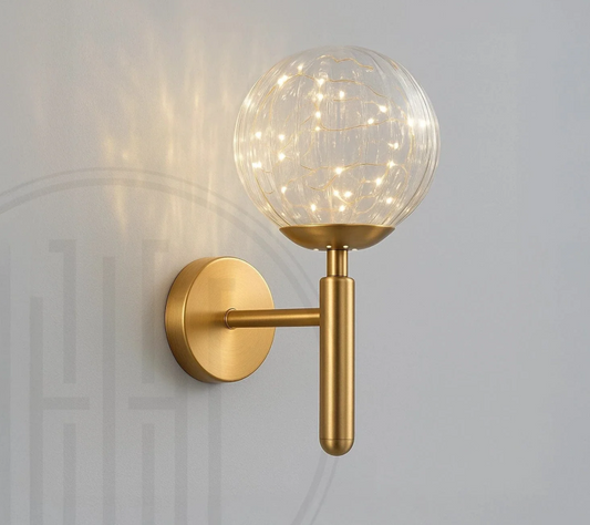 Fairy Glass Ball Wall Light