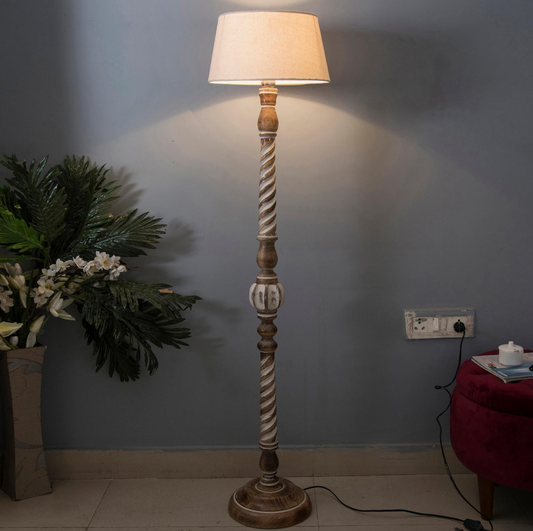 HOMESAKE Wooden Floor Lamp 2.O