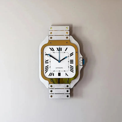Iconic Timepiece Wristwatch-Inspired Wall Clock