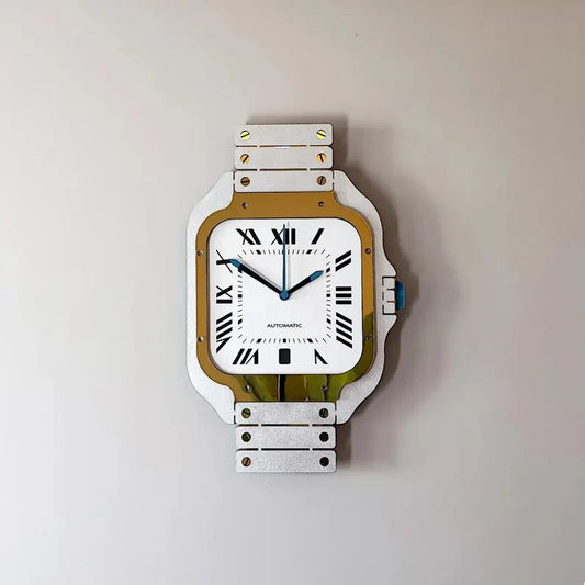 Iconic Timepiece Wristwatch-Inspired Wall Clock
