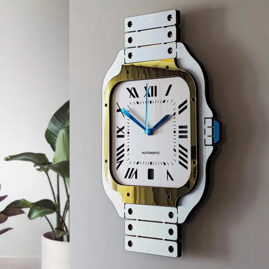 Iconic Timepiece Wristwatch-Inspired Wall Clock