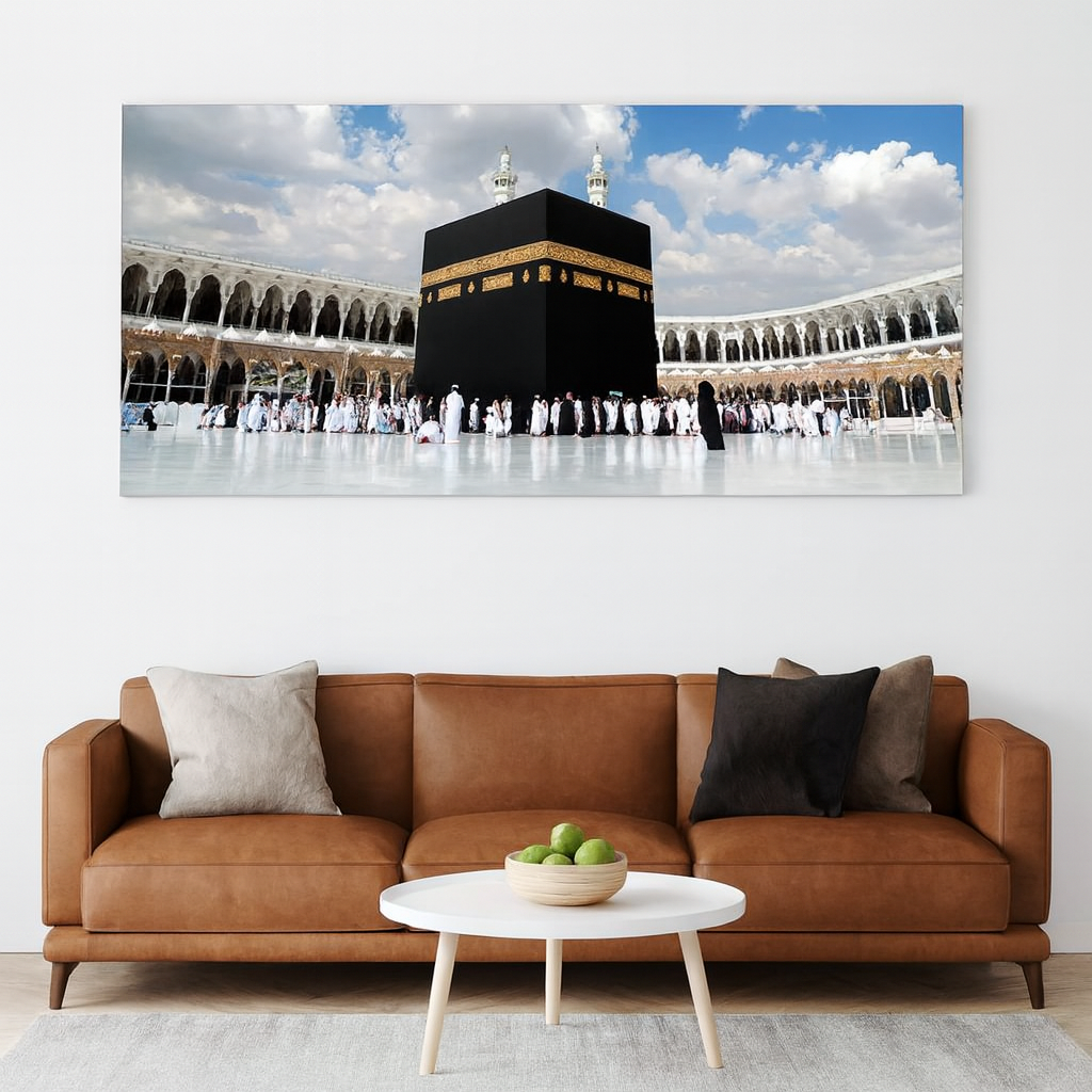 Islamic Canvas Wall Painting of Makkah al-Mukarramah