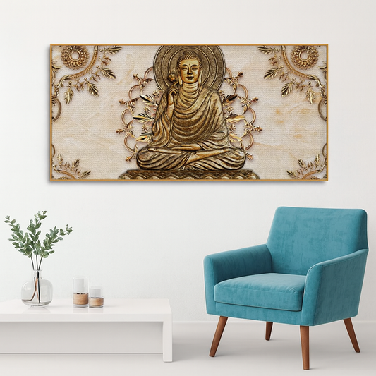 Lord Buddha Luxury Canvas Wall Painting