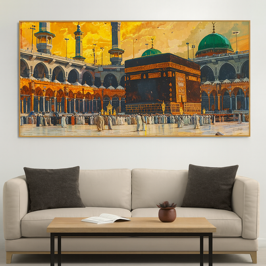 Makkah al-Mukarramah Kabba islamic Canvas Wall Painting