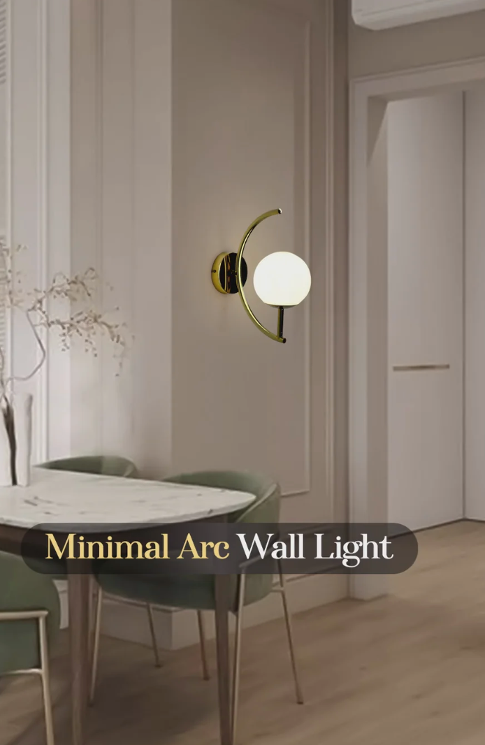 Minimal Arc Wall Light