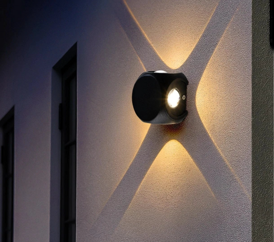 Modern 4x Way Outdoor Wall Facade Light