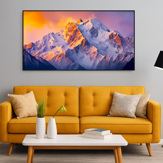 Nature Theme Beautiful Canvas Printed Mountain Wall Paintings & Arts