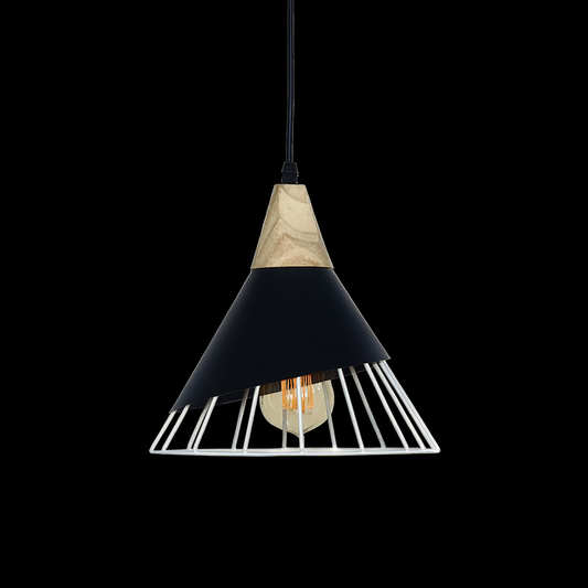 Nordic Conical Metal Cage Pendant Light