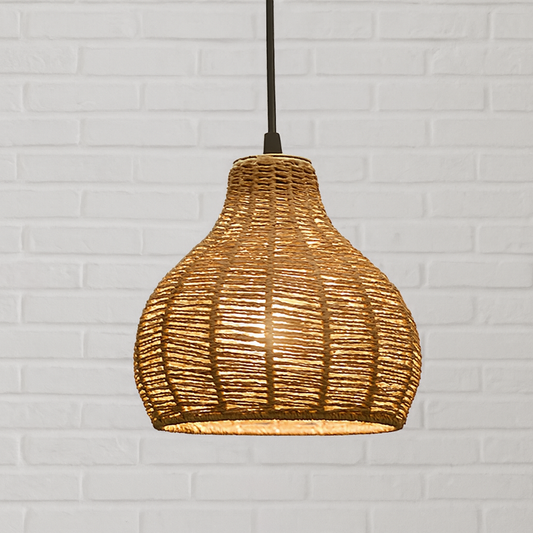 Seagrass Bottle Pendant Lamp