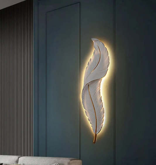 Snowy Quill Wall Light