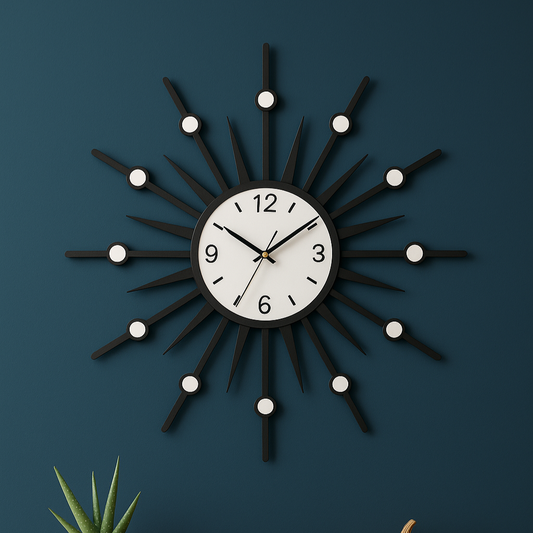 SunAura Wooden Wall Clock