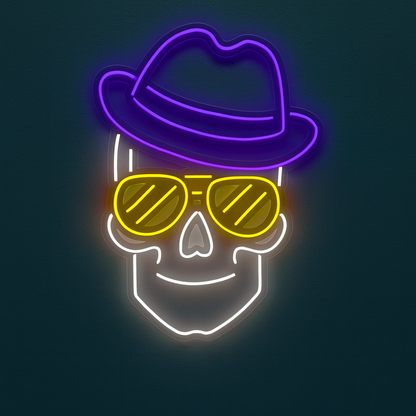 Trippy Skull Neon LED Light