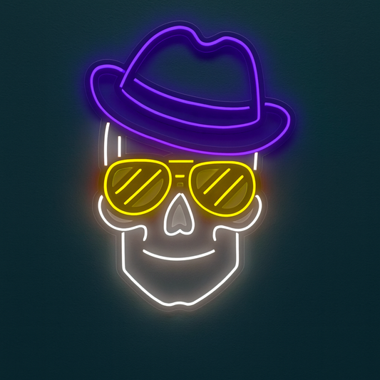 Trippy Skull Neon LED Light