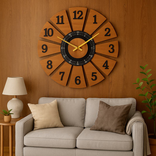 Woodland Whirl Timepiece Wall Clock