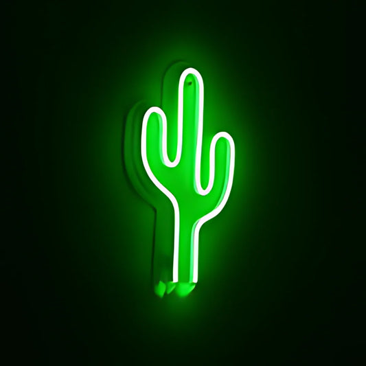 Glexy Cactus Neon Sign - 6x10 In, Green