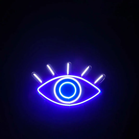 Glexy Evil Eye Neon Sign - 12x10 In, Purple