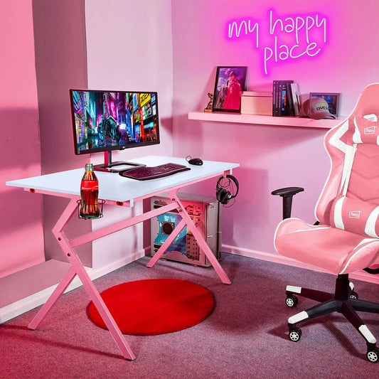 Glexy My Happy Place, Neon Light Signs For Wall