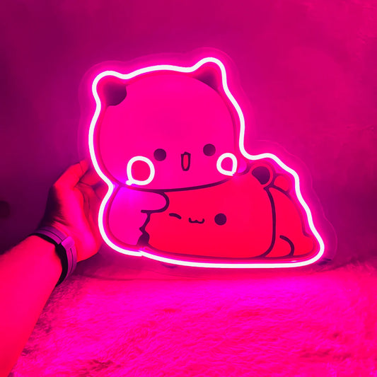 Glexy Peach & Goma Neon Artwork - Love in Neon