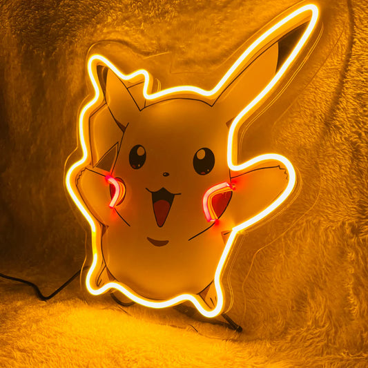 Glexy Pikachu Neon Artwork - Radiate Pikachu's Spark